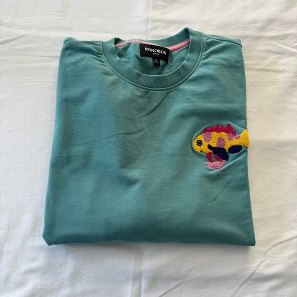Bonobos Critter Crew Neck Sweatshirt Fish - Picture 1 of 3
